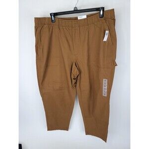 Old Navy Womens Size 2X Spicy Mustard Gold Twill Relaxed Casual Plus Pants